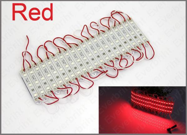 Quality 12V LED 5050 3 LED Module Waterproof red led light for back lighting sign for sale