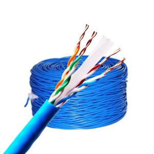 Gold Plated Connector Cat6 Cable Roll 305m Internet Cable Roll CMX Fire Rating Manufactures