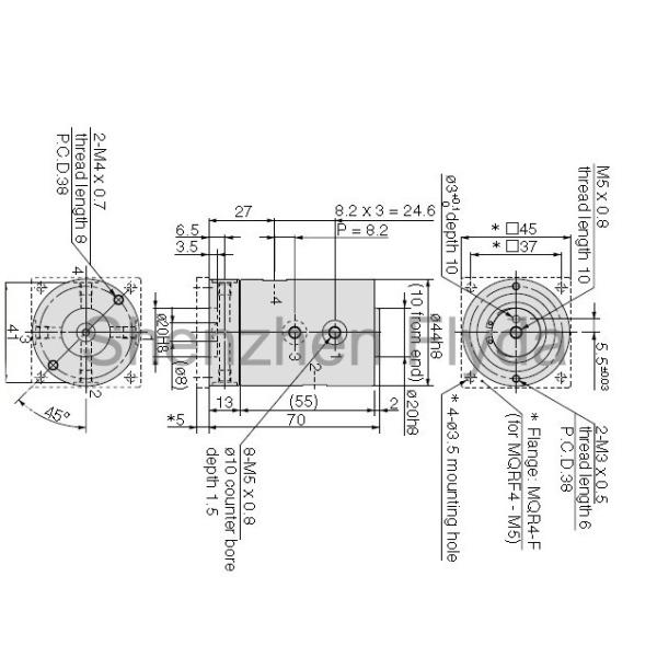 pneumatic rotary joint, perfect replacement SMC with4 passages