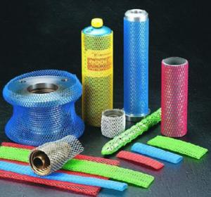  Non - Toxic Protective Mesh Sleeving  For Metal Parts / Wine Bottle / Packing Bags Manufactures
