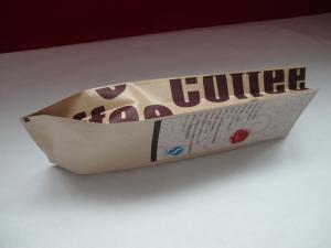 China Food Grade Stand Up Kraft Paper Bag Manufacturer , food bag packaging supplies on sale