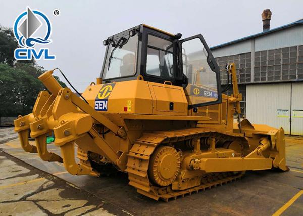 Quality 420HP Yellow Hydraulic Shantui Bulldozer SD42, Operation Weight 53T With Cummins Engine, ROPS Cabin, Ripper for sale