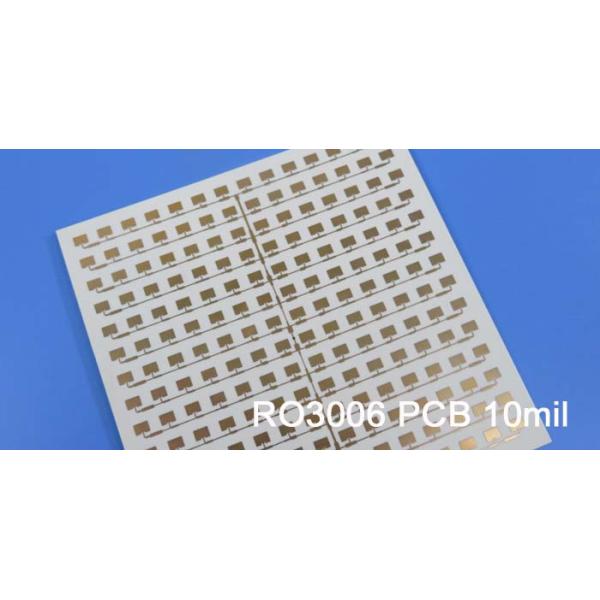Rogers RO3006 High Frequency Printed Circuit Board 2-Layer Rogers 3006 10mil PCB DK6.15 DF 0.002 Microwave Gold PCB