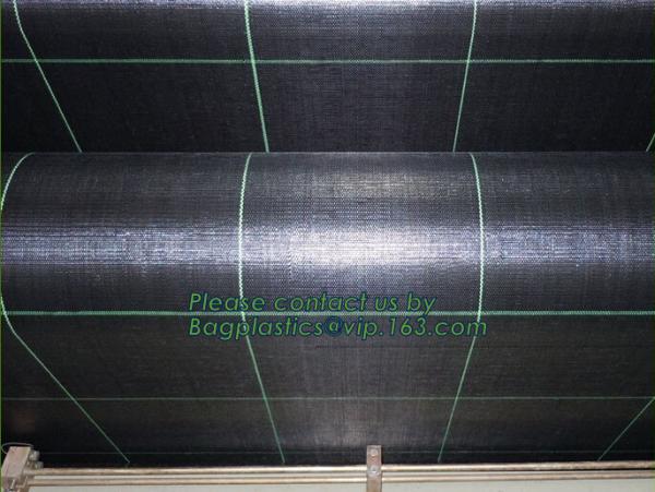 weed control mat ,ground cover,silt fence selvedge, pp woven fabric roll low price ,black color,chinese wholesale manufa