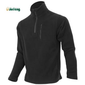  100% Polyester Tactical Military Garments Soft Shell Black Military Fleece Jacket For Men Manufactures