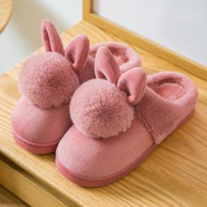  Winter Cozy House Slippers Anti Slip Lovely Indoor Shoes For Women Manufactures