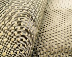  High strength Colored Carbon Kevlar Hybrid Cloth Carbon Aramid Jacquard Fabric Manufactures