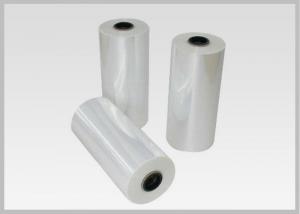China 78% Shrinkage 40MIC Clear PET Plastic Shrink Film For Shrink Sleeve Labels Material on sale