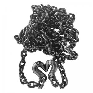 China Secure Your Cargo with G80 Black Oxide Tie Down Chain Featuring Welding Hooks on sale