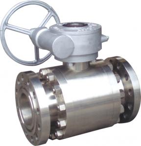 China High Pressure Forged Steel Flanged A105 Ball Valve 800lb-1500lb Channel Straight Through Type on sale