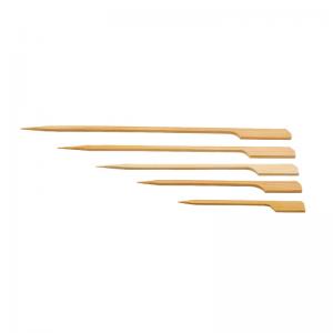 Paddle Wooden Sticks BBQ Bamboo Skewers for Outdoor Grilling Manufactures