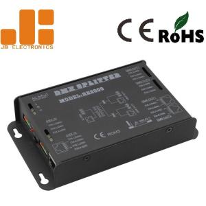  2 Channels Isolated DMX Signal Splitter RJ45 / Press Terminals Interfaces Manufactures