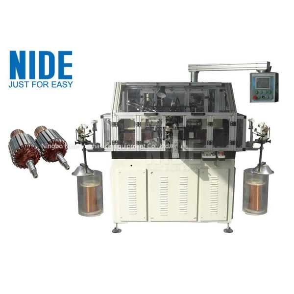 Quality Semi Auto Double Flyer Armature Winding Machine Reliable , PLC Controlled for sale