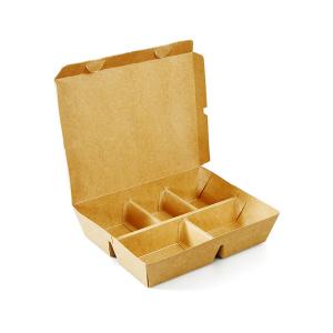  Personalised Snack Wrap Kraft Paper Fast Food Packaging Boxes Disposable 5 S Manufactures