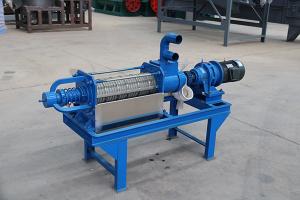 China Carbon Steel Poultry Manure Solid Liquid Separator 3t/H 7kw on sale