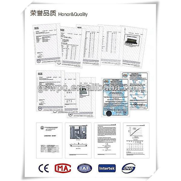 Swimming Pool Wpc Decking Tiles Waterproof Flooring Solid Core Composite Decking