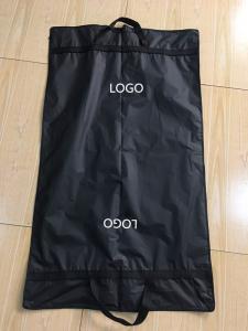  Clips Suit Garment Bag Travel Black Peva Printed Webbing Handles 100*60 cm Size Manufactures