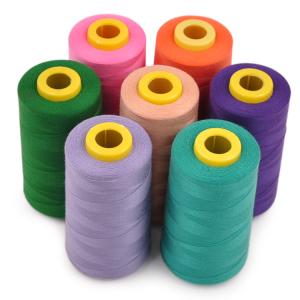  100 Spun Polyester Sewing Thread Sample Free Yarn Count 20S-60S OEM ODM Manufactures