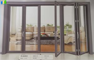  French Interior European Aluminium Folding Doors For Homes Exterior Glass Folding Door Manufactures