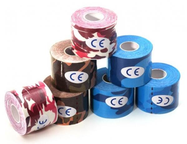 Sports safety therapy 5cm x 5m muscle Physiotherapy Orthopedics support cotton kinesiology tape, 95%cotton + 5%Spandex w