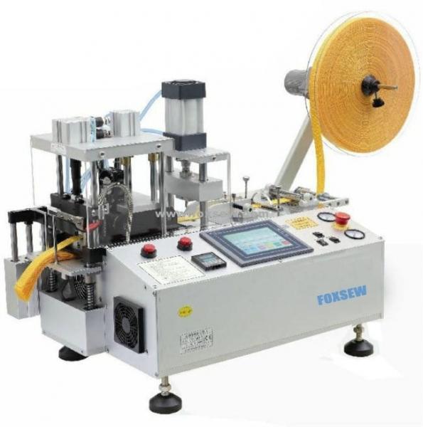 Quality Automatic Tape Cutting Machine with Punching Hole and Collection Device for sale