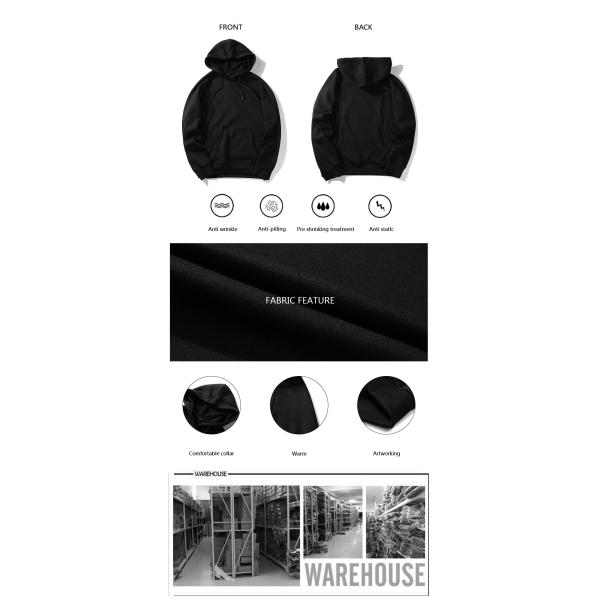 Men Custom American Size Plain Oversized Pullover Sweatshirt Blank Jumper Hoodies