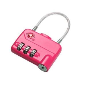 Buy cheap Cable zinc alloy TSA travel lock& Fashion Design pink Tsa Luggage Lock& 80g Tsa from wholesalers