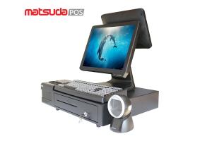 China Professional Pos Manufacturer 15 Inch Dual Touch Screen Pos System For Sale on sale