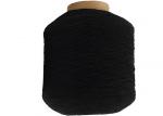 Black Polyester Elastic Thread , 100# Latex Rubber Yarn For Elastic Cord
