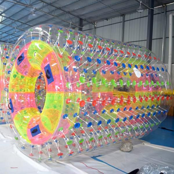 Quality 0.8mm/1.0mm Thick PVC Material Inflatable Water Roller For Commercial Use for sale