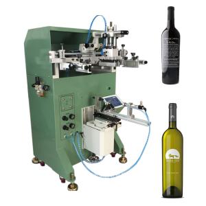 China 200V 110V 5-7BAR Cylindrical Screen Printing Machine For Glass Bottles on sale