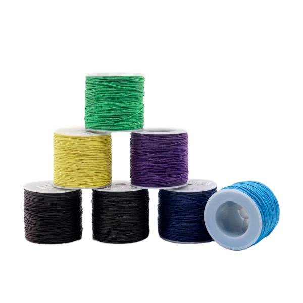 60g Weight Multi Colors Round Waxed Thread for Universal Hand Knitting Jewelry Accessories