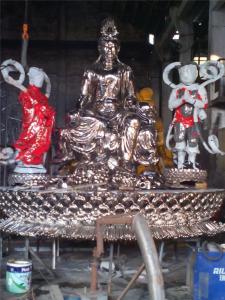 China Figure Custom Cartoon Character Sculptures Stainless Steel Outdoor Religious Statues on sale