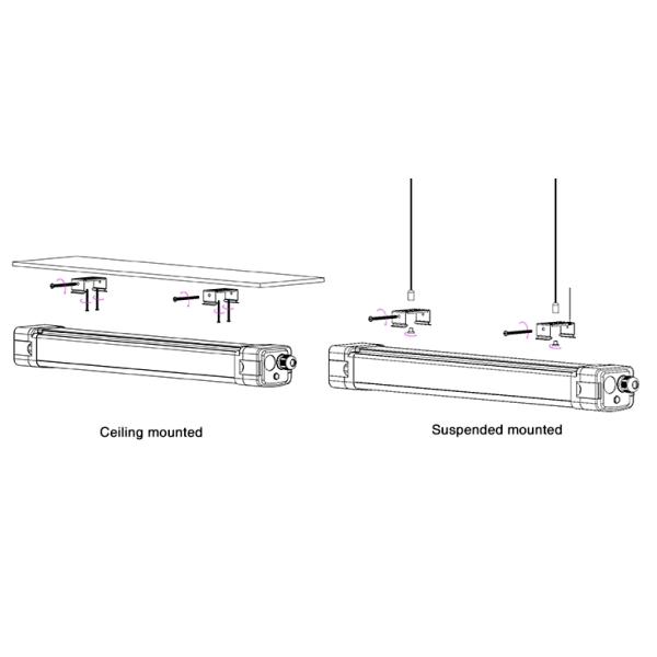 4ft 40W Led Linear Lamp Ceiling / Suspended Mounted For Warehousep / Parking Lot