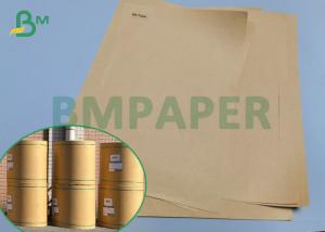 China Jumbo Rolls 70gsm 90gsm Virgin Pulp Unbleached Semi Extensible Craft Paper on sale
