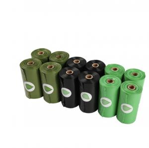  100pcs/roll 2.6 Gallon 10l Handle-tie Biodegradable Compostable Kitchen Waste Trash Garbage Bags Manufactures