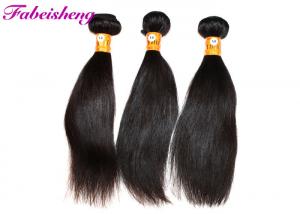  Black Virgin Malaysian Hair Weave , Silk Straight Malaysian Hair Extensions Manufactures