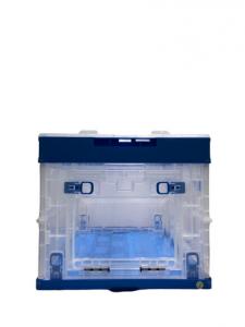  Recyclable Plastic Stacking Crates Clear Plastic Storage Box With Handle Manufactures