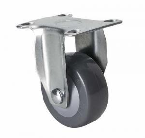 China Edl Light 36025-74 2.5mm Rigid PU Caster with Sleeve Bearing 70kg Load Capacity on sale