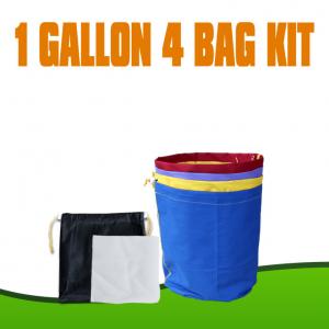  100% Waterproof Nylon Canvas Bubble Hash Bags 1 Gallon 4 Bags Kits For Hydroponic Manufactures