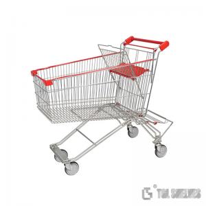 China 125L TGL Grocery Shopping Carts , ODM Supermarket Shopping Trolley Steel Material on sale