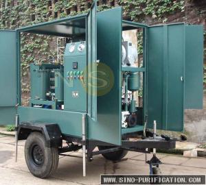  With Single Axle Wheels Degassification 36kW Vacuum Transformer Oil Purifier Manufactures