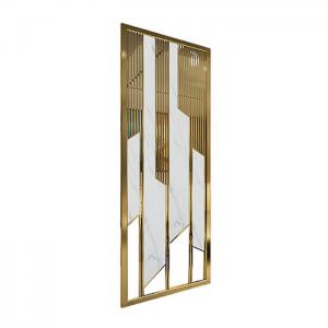 China Folding Screen Interior Room Dividers Walls 304 Stainless Steel on sale