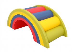  PVC Coat Soft Foam Play Structures Rainbow Bridge Soft Play Equipment Set Manufactures