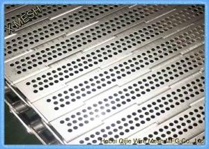 China Perforated Hole Stainless Steel 316L Chain Plate Metal Conveyor Belt Mesh on sale