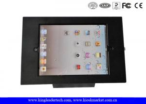  Desktop Black 9.7Inch Ipad Kiosk Enclosure With Security Lock For Anti-Theft Manufactures