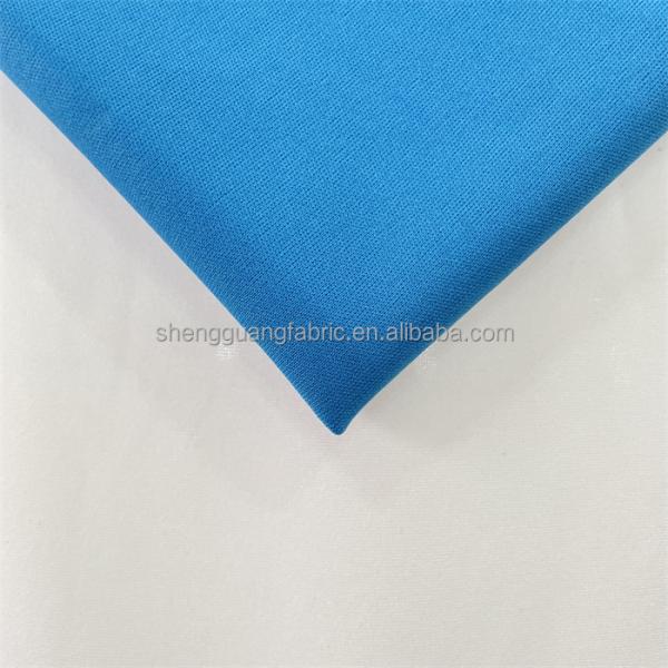 Custom 100 Polyester Fabric Jersey Tricot Super Poly 4 Way Stretch Fabric Double Faced