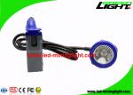 Shock Resistant Miners Cap Lamp 10000 Lux With Cable 1.4m / 1.6m