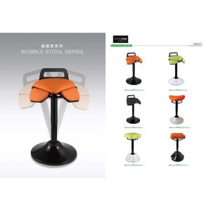Customizable Rotation Lifting Swinging Bar Stool With PU Seat Back