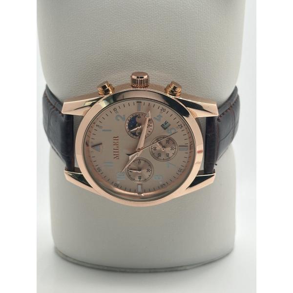 Durable Quartz Stainless Steel Quartz Watch With Luminous Hands Date Display Buckle Clasp